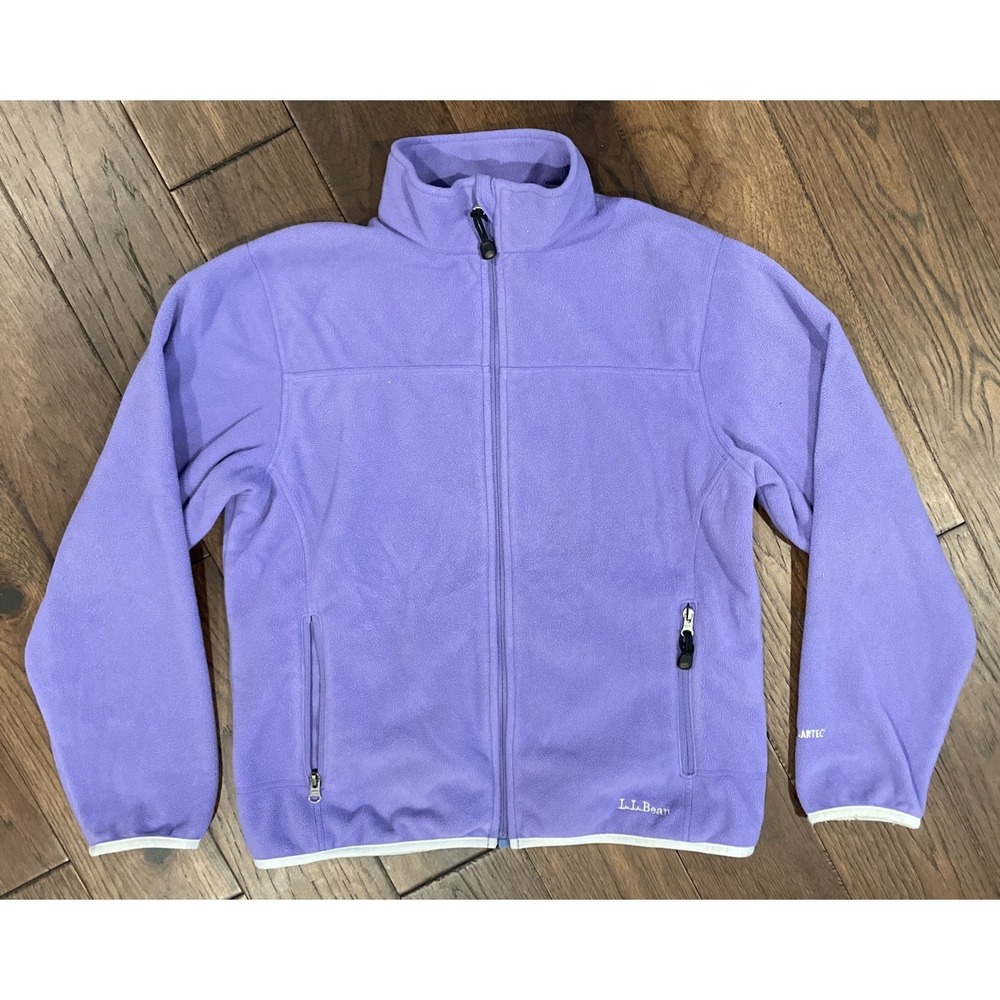 VTG L.L. Bean Polartec Fleece Womens SM Purple Full Zip‎ Jacket Outerwear